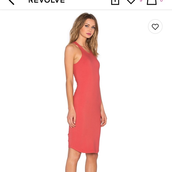 Monrow body con tank dress terracotta size XS - Picture 2 of 5